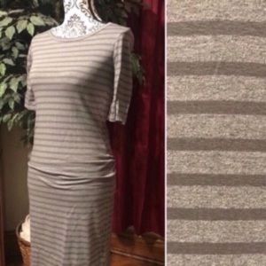 LuLaRoe - NWT XS Julia Dress - Grey Stripes